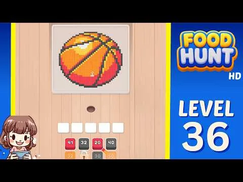 Food Hunt: Pixel Puzzle Level 36 walkthrough preview