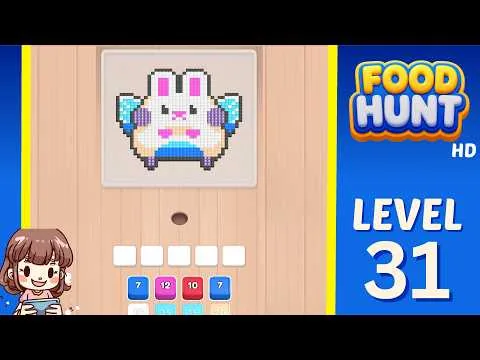 Food Hunt: Pixel Puzzle Level 31 walkthrough preview