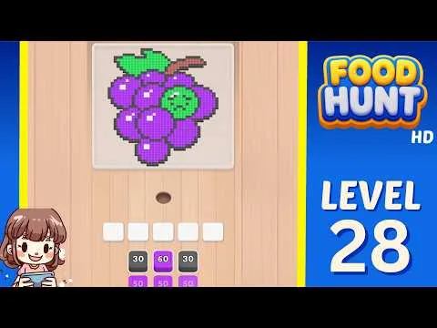 Food Hunt: Pixel Puzzle Level 28 walkthrough preview