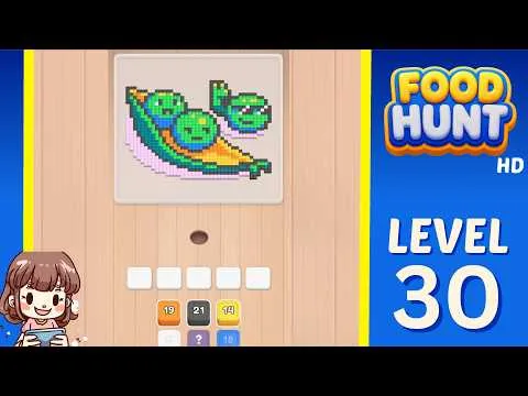 Food Hunt: Pixel Puzzle Level 30 walkthrough preview