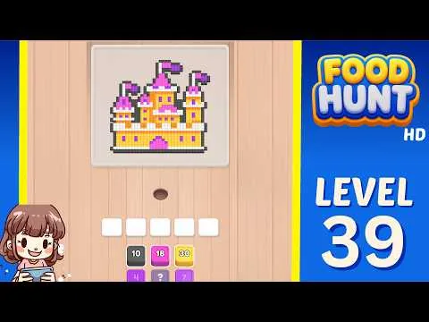 Food Hunt: Pixel Puzzle Level 39 walkthrough preview