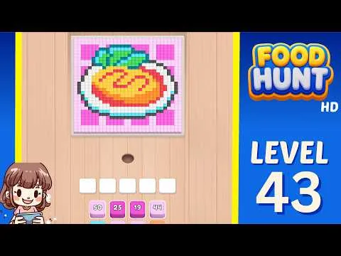 Food Hunt: Pixel Puzzle Level 43 walkthrough preview
