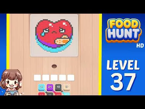 Food Hunt: Pixel Puzzle Level 37 walkthrough preview