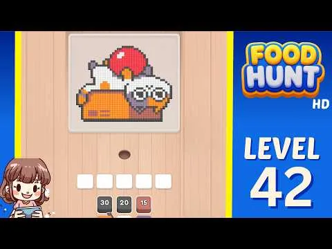 Food Hunt: Pixel Puzzle Level 42 walkthrough preview