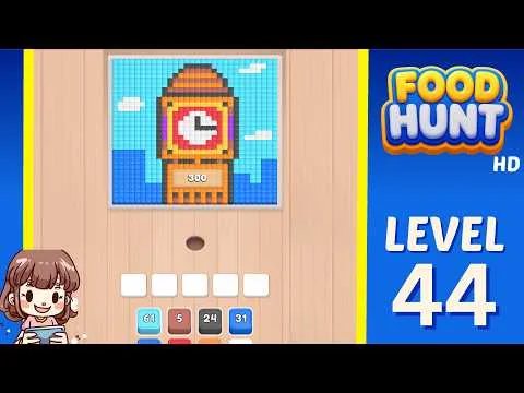 Food Hunt: Pixel Puzzle Level 44 walkthrough preview
