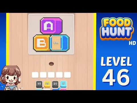 Food Hunt: Pixel Puzzle Level 46 walkthrough preview
