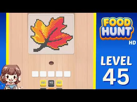 Food Hunt: Pixel Puzzle Level 45 walkthrough preview