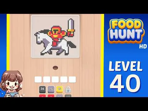 Food Hunt: Pixel Puzzle Level 40 walkthrough preview