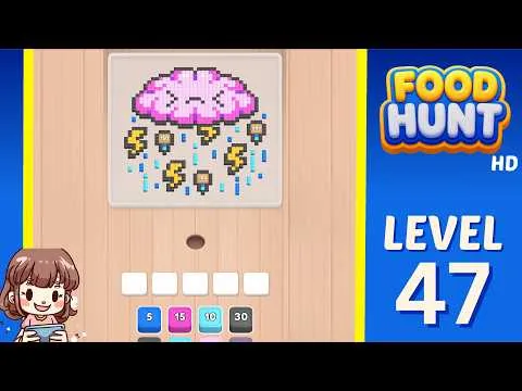 Food Hunt: Pixel Puzzle Level 47 walkthrough preview