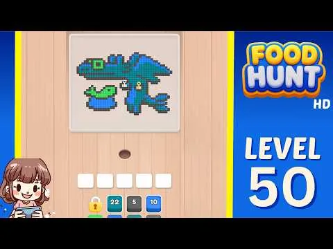 Food Hunt: Pixel Puzzle Level 50 walkthrough preview
